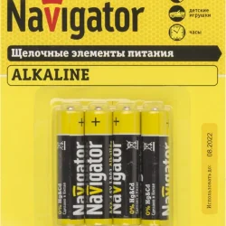 Элемент питания алкалиновый AAA/LR03 61 462 NBT-NPE-LR03-BP4 (блист.4шт) Navigator 61462
