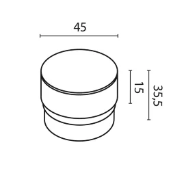 Матовый рассеиватель для Focus Led 5Вт (Белый)
