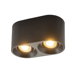 Светильник накладной IP 20, 10 Вт, GU5.3, LED, черный, пластик, Denkirs DK3036-BK