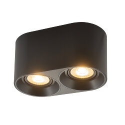 Светильник накладной IP 20, 10 Вт, GU5.3, LED, черный, пластик, Denkirs DK3036-BK