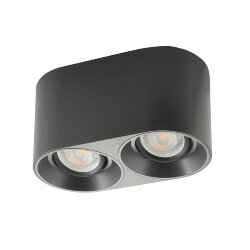 Светильник накладной IP 20, 10 Вт, GU5.3, LED, черный, пластик, Denkirs DK3036-BK