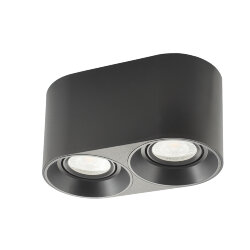 Светильник накладной IP 20, 10 Вт, GU5.3, LED, черный, пластик, Denkirs DK3036-BK