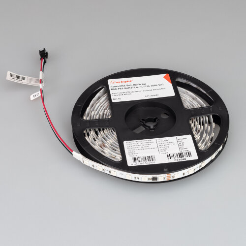 Светодиодная лента DMX-В60-10mm 24V RGB-РХ6 (15 W/m, IP20, 5060, 5m) (Arlight) 033448 - фото 3