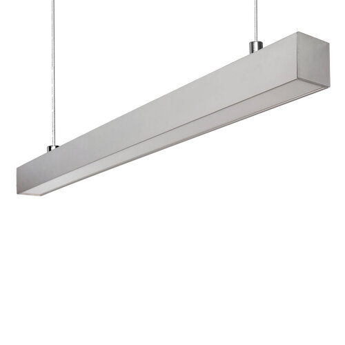ULO-K10D 30W-5000K-L60-H IP40 SILVER Светильник линейный светодиодный подвесной, Белый свет 5000K, 2800Лм, Алюминий, Цвет серебро, TM Uniel - фото 1