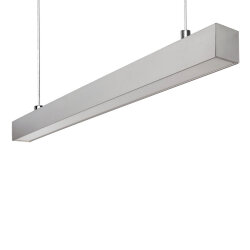 ULO-K10D 30W-5000K-L60-H IP40 SILVER Светильник линейный светодиодный подвесной, Белый свет 5000K, 2800Лм, Алюминий, Цвет серебро, TM Uniel