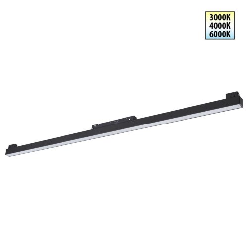 Трековый светильник для низков. шинопровода с переключателем цветовой темперетуры «Novotech» 359621, серия: FLUM (крепление к треку). Фото 1.