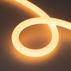 Светодиодная лента герметичная MOONLIGHT-SIDE-А336-D25mm 24V Warm2300 360deg (14.4 W/m, IP65, 2835, 5m, wire х1) (Arlight, Вывод боковой, 3 года) 038750