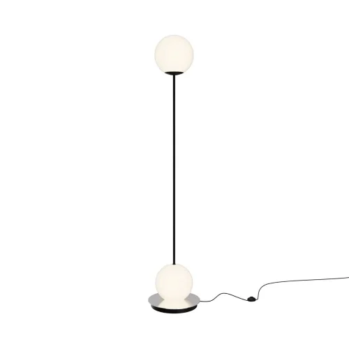 Напольный светильник (торшер) Twins 3000K 20Вт (Черный и Хром) - фото