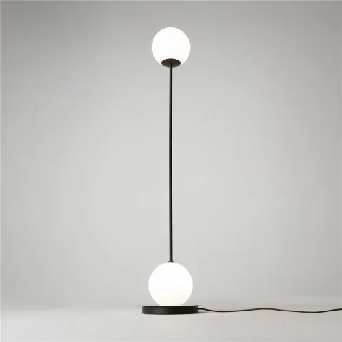 Напольный светильник (торшер) Twins 3000K 20Вт (Черный и Хром) - фото 13