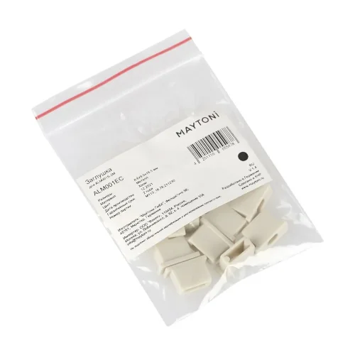 Комплект заглушек (для профиля 15×06) 10 шт., ALM001EC (Белый) - фото 5