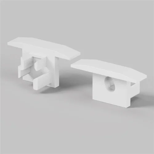 Комплект заглушек (для профиля ALM-0808-S-2M) 2 шт. 642084 (Белый) - фото