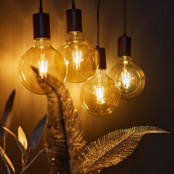 LED-G125-8W-GOLDEN-E27 GLV21GO Лампа светодиодная Vintage, Форма шар, золотистая колба