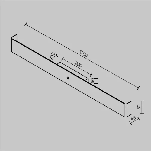 Настенный светильник (бра) Держатель / Bracket 2700-4000К 20Вт (Черный) MOD492WL-L20BK - фото 5