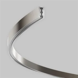 Шинопровод круглый из полукругов 1500мм Flarity платина (Платина)