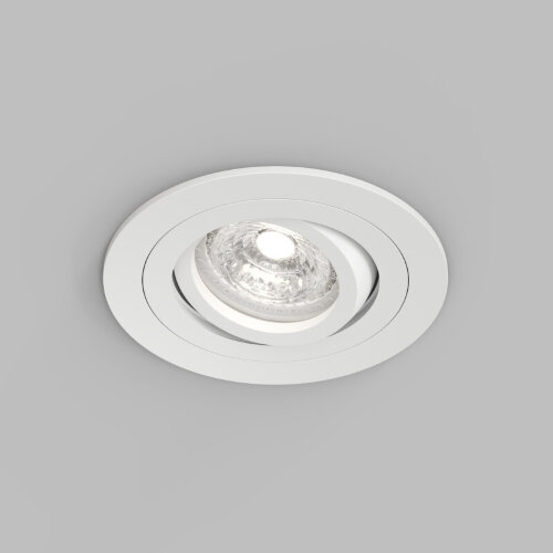 DK2110-WH Встраиваемый влагозащищённый светильник HYDRO, IP44, до 15 Вт LED, GU10, алюминий, белый.