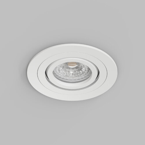 DK2110-WH Встраиваемый влагозащищённый светильник HYDRO, IP44, до 15 Вт LED, GU10, алюминий, белый. Фото 3