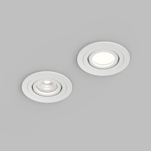 DK2110-WH Встраиваемый влагозащищённый светильник HYDRO, IP44, до 15 Вт LED, GU10, алюминий, белый. Фото 5