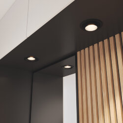 Встраиваемый светодиодный светильник с поворотно-выдвижным механизмом 9919 LED 10W 4200K черный (052458)