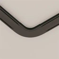 Конектор питания полукруглый Radity черный (Черный)