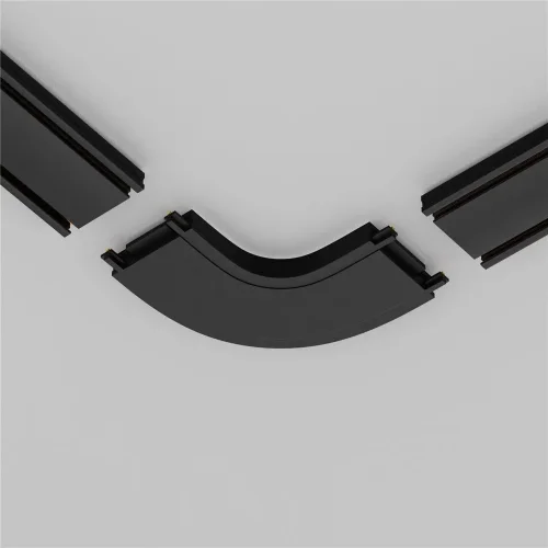 Конектор питания полукруглый Radity черный (Черный) - фото 4