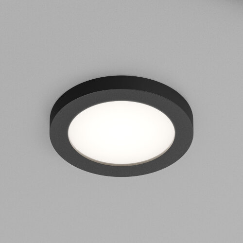 DK3012-BK Встраиваемый светильник влагозащ., IP 44, 50 Вт, GU10, черный, алюминий.