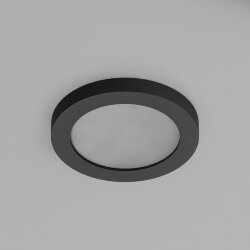 Встраиваемый светильник влагозащ., IP 44, 50 Вт, GU10, черный, алюминий, Denkirs DK3012-BK