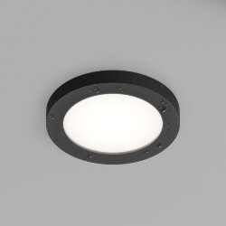 Встраиваемый светильник влагозащ., IP 44, 50 Вт, GU10, черный, алюминий, Denkirs DK3012-BK