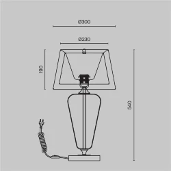 Настольный светильник Maytoni Z005TL-01BS (Латунь)