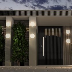 Светильник ландшафтный светодиодный настенно-потолочного монтажа «Novotech» 358881, серия: OPAL