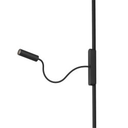 Светильник для трека Air, серия Spot 4000 со светодиодом, ?26*495мм, 48V DC, 2W, RA?90, 24°, 4000K, IP20, черный, алюминий, Denkirs DK5343-BK