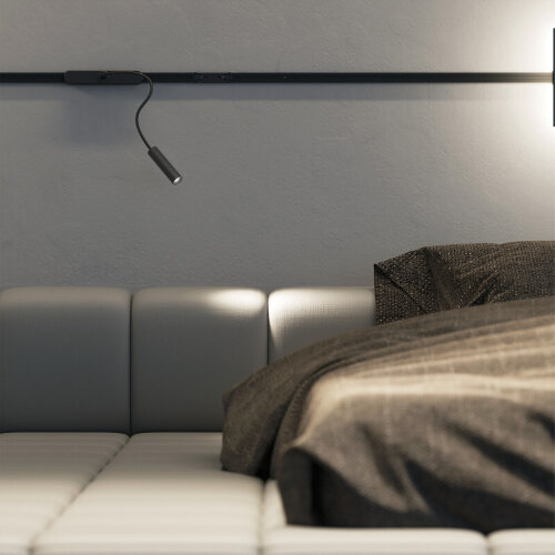 DK5343-BK Светильник для трека Air, серия Spot 4000 со светодиодом, ?26*495мм, 48V DC, 2W, RA?90, 24°, 4000K, IP20, черный, алюминий. Фото 5