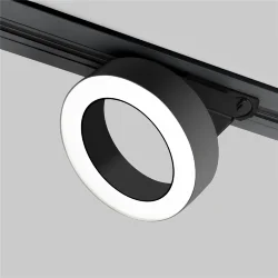 Трековый светодиодный светильник для однофазного шинопровода Spila черный 12W 4200K 85079/01 (056374)