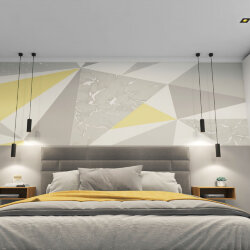 Встраиваемый светильник, IP 20, 10 Вт, GU5.3, LED, черный/желтый, пластик, Denkirs DK3071-BK+YE