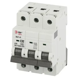 Выключатель автоматический 3п C 32А 6кА ВА47-63 PRO VA63-3P32C6 Эра Б0063171