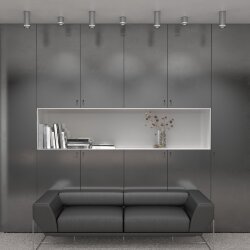 Накладной светодиодный светильник DLR022 12W 4200K хром