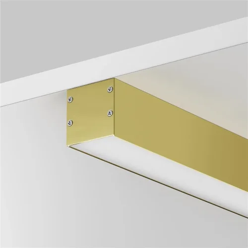 Алюминиевый профиль накладной-подвесной 35x35 (Латунь, 2 м), ALM-3535BT-BR-2M 633005 (Латунь) - фото 2