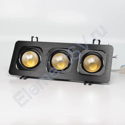 Светодиодный светильник встраиваемый 98.1 series black housing BW159 (15W,220V,day white) - фото.