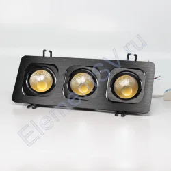 Светодиодный светильник встраиваемый 98.1 series black housing BW159 (15W,220V,day white)