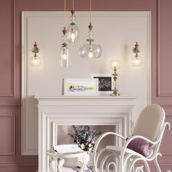 Бра «ODEON LIGHT EXCLUSIVE» 4855/1WB, серия: BIZET (крепление на планке) - Светильники с керамикой