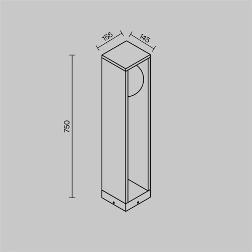 Ландшафтный светильник Outdoor O483FL-L10GF3K (Графит) - фото 7