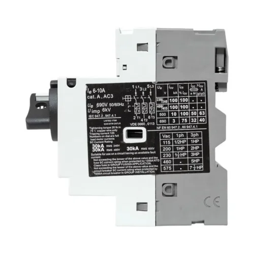 Выключатель автоматический для защиты двигателя GV2P 6.3-10А EKF gv2pm-10 - фото 6