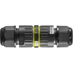Муфта соединительная для 2-х кабелей 3pin/3pin, M16, винтовые зажимы, IP68