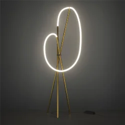 Напольный светильник (торшер) Crochet 3000К 36Вт (Латунь)