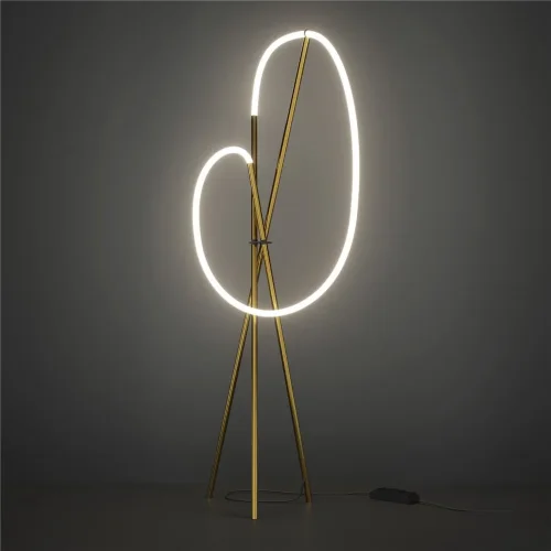 Напольный светильник (торшер) Crochet 3000К 36Вт (Латунь) - фото 4