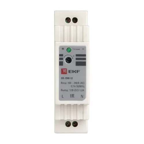 Блок питания 12В DR-15W-12 PROxima EKF dr-15w-12 - фото 2