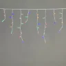 Гирлянда Бахрома 3,1 x 0,5 м Разноцветная 220В, 120 LED, Провод Белый Каучук, IP65. Фото 1.