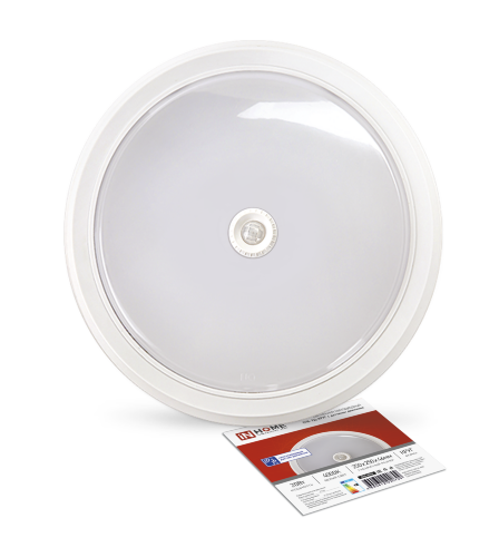 Светильник светодиодный СПБ-2Д-КРУГ 20Вт 230В 4000К 1400Лм 250мм с настраиваемым датчиком белый IN HOME - Фото