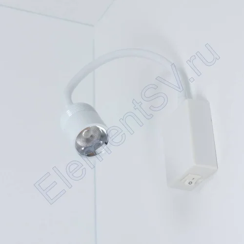 Светильник светодиодный прикроватный DH18 (220V, 5W, warm white, белый корпус) - фото 3.