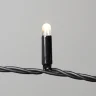 Гирлянда Нить 10м Тепло-Белая 24В, 100 LED, Провод Черный Каучук 2,3мм, IP65. Фото 2.