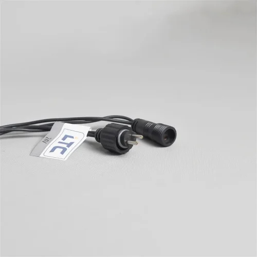 Гирлянда Нить 10м Тепло-Белая 24В, 100 LED, Провод Черный Каучук 2,3мм, IP65. Фото 6.